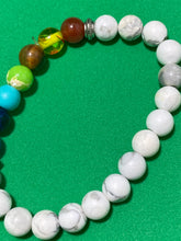 Load image into Gallery viewer, White Turquoise Chakra Bracelet