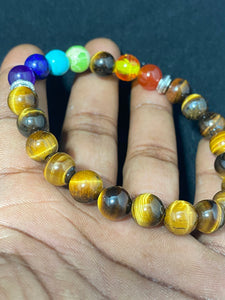 Tiger Eye Chakra Bracelet