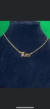 Load image into Gallery viewer, Gold Zodiac Necklaces with 18in chain