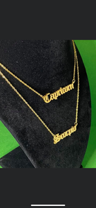 Gold Zodiac Necklaces with 18in chain