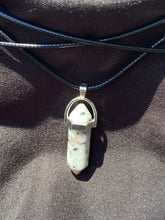 Load image into Gallery viewer, Kiwi Jasper Crystal Necklace (16 inch chain)