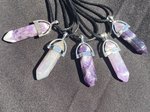 Amethyst Crystal Necklace (16 inch chain)