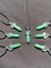 Load image into Gallery viewer, Aventurine Crystal Necklace (16 inch chain)