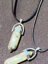 Load image into Gallery viewer, Labradorite Crystal Necklace (16 inch chain)