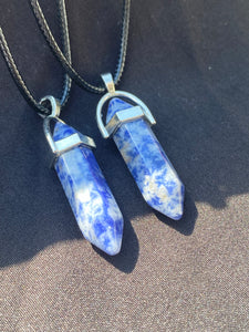 Sodalite Crystal Necklace