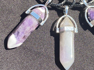 Amethyst Crystal Necklace (16 inch chain)