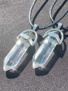 Clear Crystal Necklace (16 inch chain)