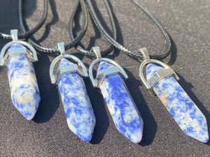 Sodalite Crystal Necklace