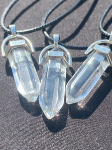 Clear Crystal Necklace (16 inch chain)