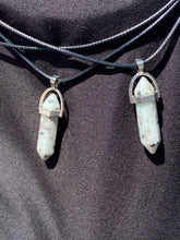 Load image into Gallery viewer, Kiwi Jasper Crystal Necklace (16 inch chain)