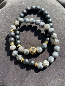 Grey Storm Bracelet Set