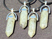 Load image into Gallery viewer, Labradorite Crystal Necklace (16 inch chain)