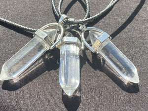 Clear Crystal Necklace (16 inch chain)